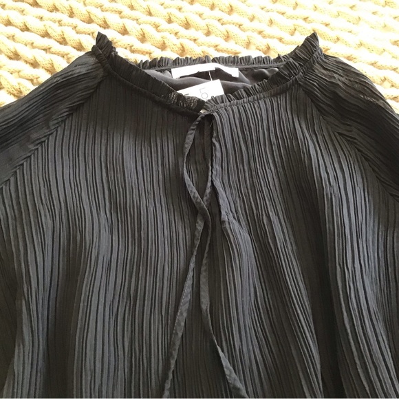 NWT LOFT Black dress spring summer lightweight size medium - Picture 3 of 7